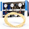Eujgoov 4x6mm BPT Silicone Peristaltic Hose Acid Alkali Resistant 1m-6